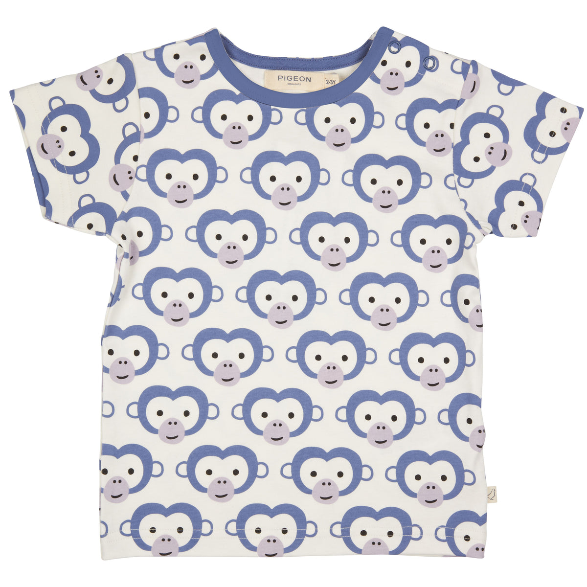 T-Shirt mit blauen Affen von Pigeon