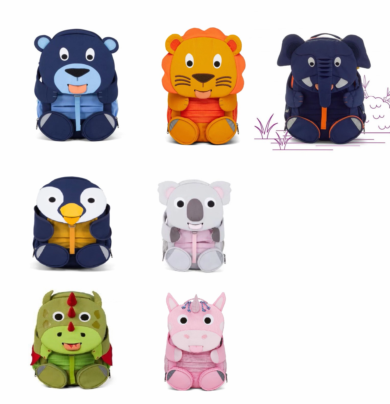 Rucksäcke Tiere ab 3-7 Jahre – Mogli Chinderlade