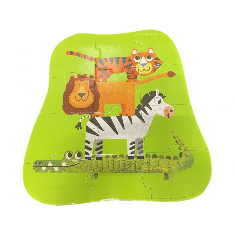 Recyceltes mini Puzzle Jungle 2 Jahre+