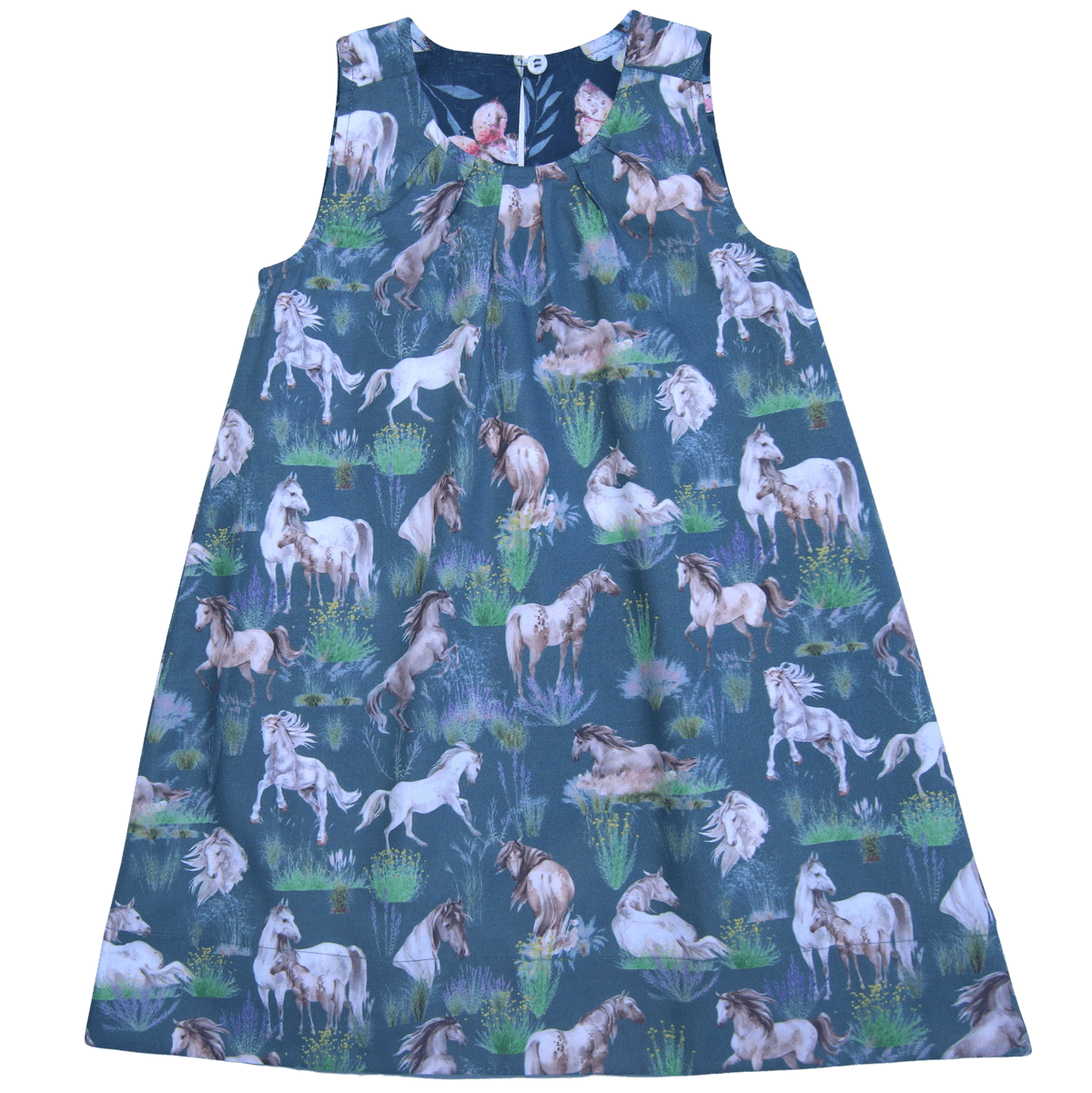 Wendekleid mit Schmetterlings- und Pferdedruck mit von Enfant Terrible
