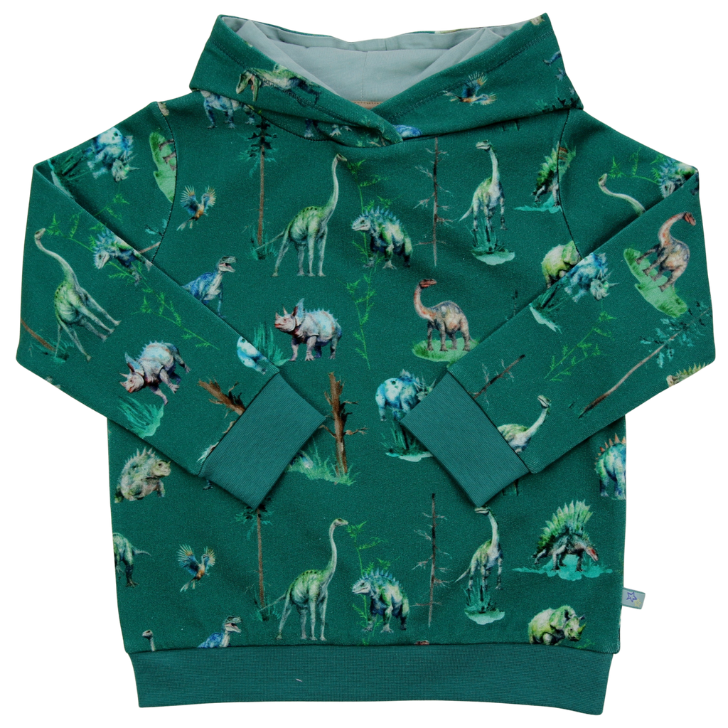 Hoodie Sweatshirt mit Kaputze und Dinodruck von Enfant Terrible