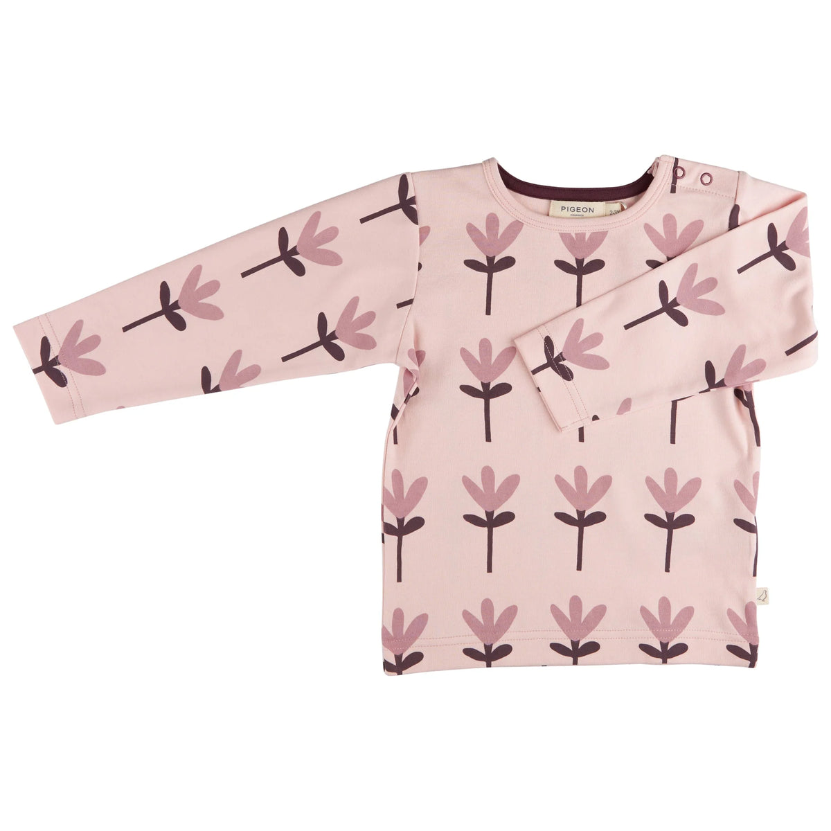 Shirt rosa mit Blumen von Pigeon