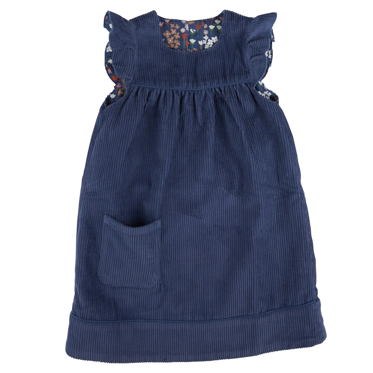 Blau Cord-Kleid von Pigeon