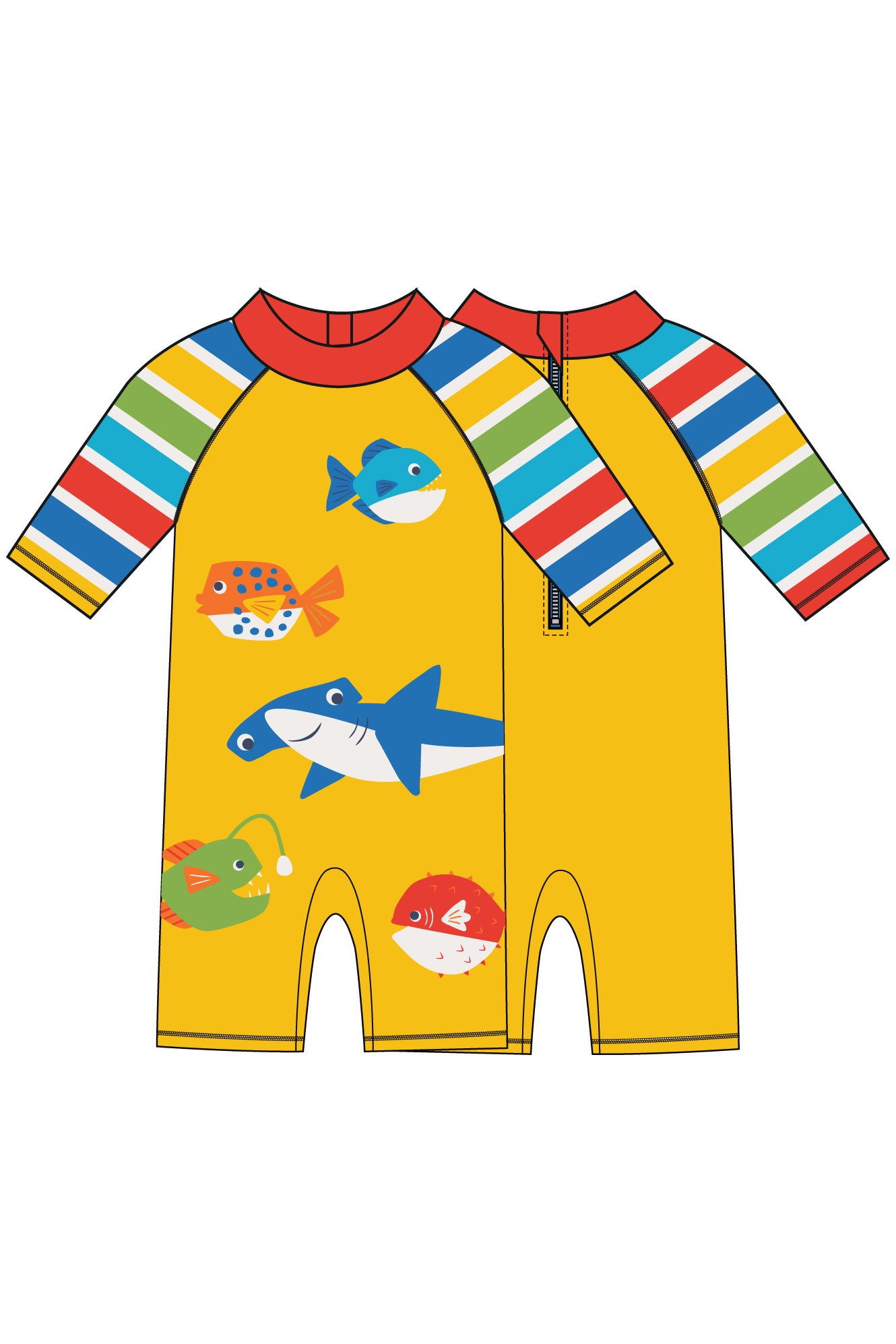 Badeanzug Fische von Frugi