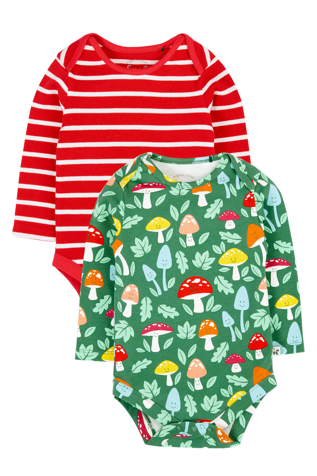 Body Pilze oder Body rot/weiss gestreift von Frugi