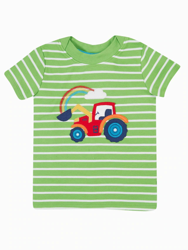 T-Shirt Regenbogentraktor von Frugi