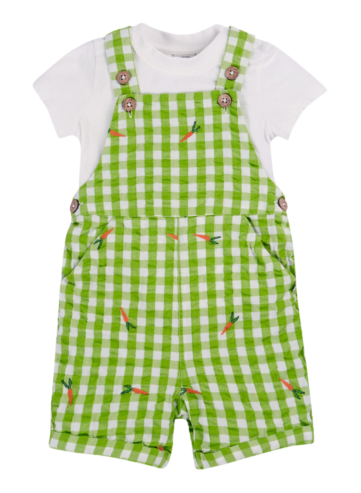 Set 2-teiliger Overall mit T-shirt von Frugi