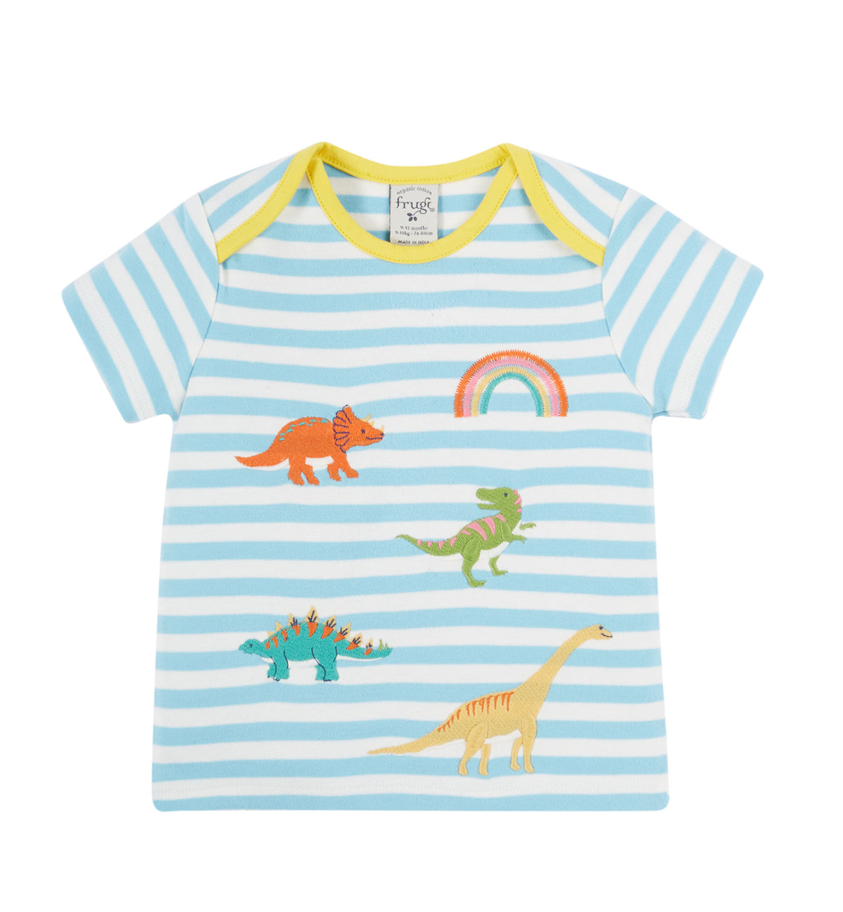 T-Shirt mit süßen Dino von Frugi