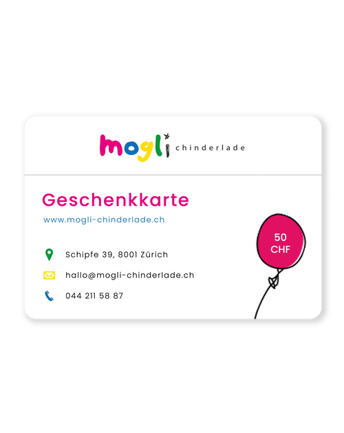 Geschenkkarte für den Laden ab 40 CHF