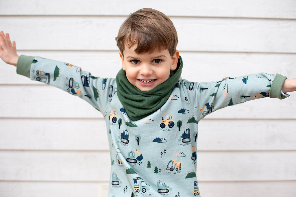 Stehkragen Sweatshirt Baufahrzeuge von Enfant Terrible