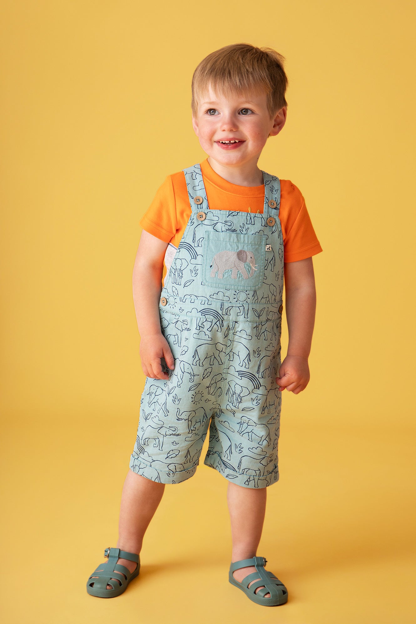 Latzhose Elefanten von Frugi