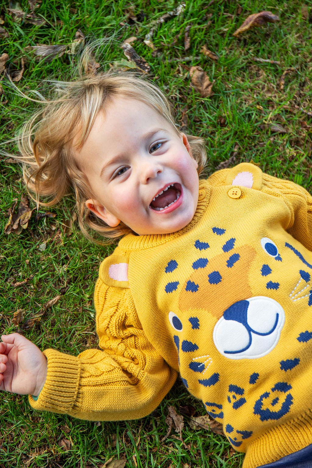 Strickpullover Leopard von Frugi