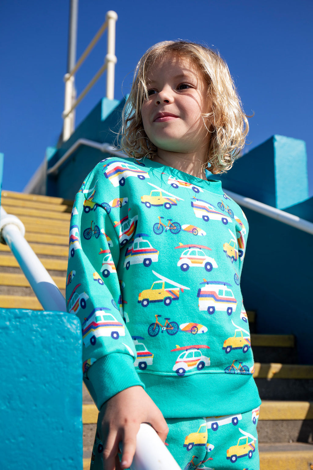 Pullover Autos von Frugi