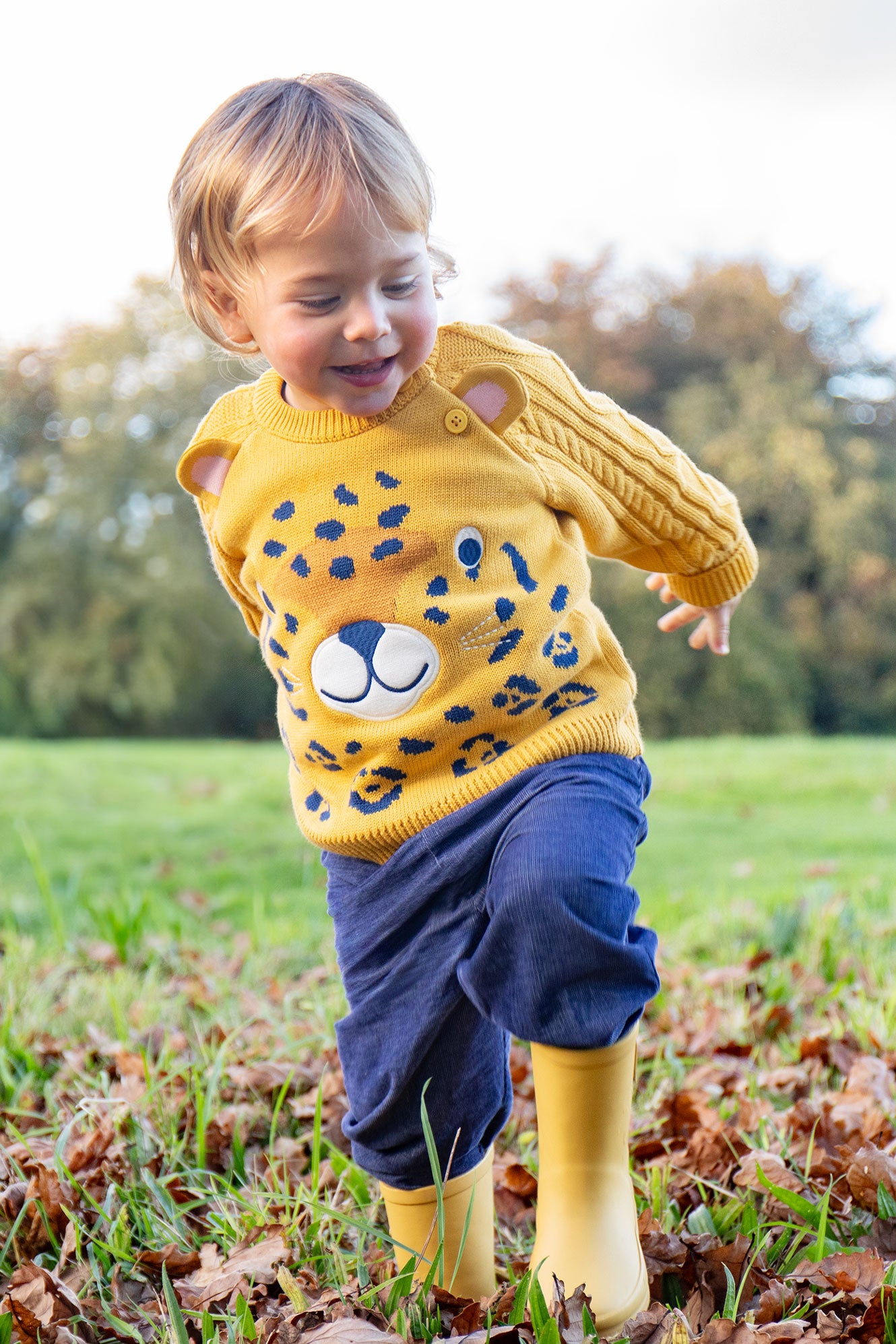 Strickpullover Leopard von Frugi