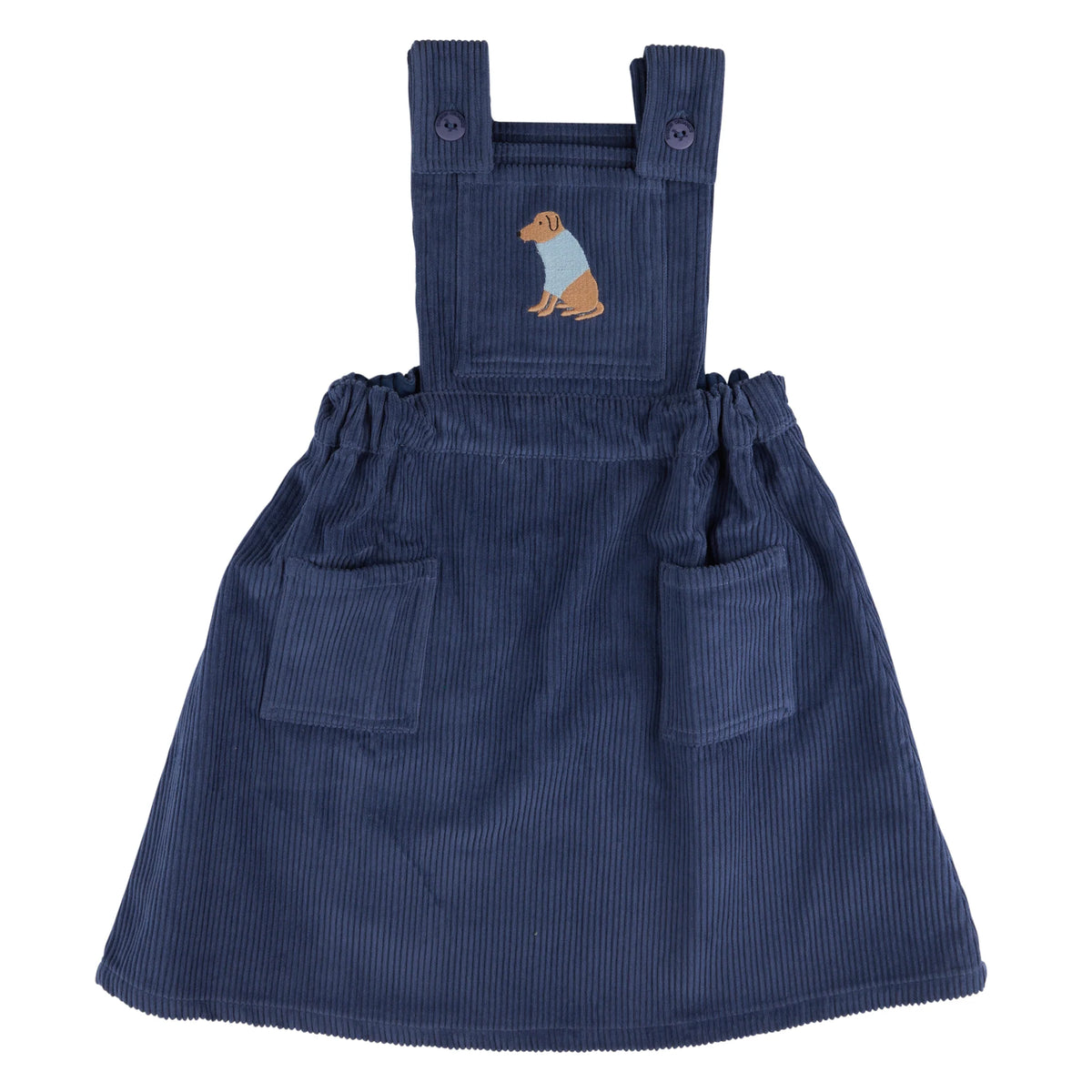 Blau Cord-Kleid von Pigeon