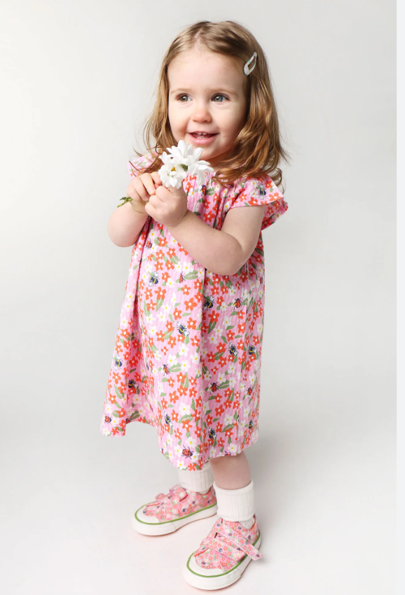 Kleid Blumen, Marienkäfer von Frugi