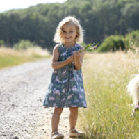 Wendekleid mit Schmetterlings- und Pferdedruck mit von Enfant Terrible