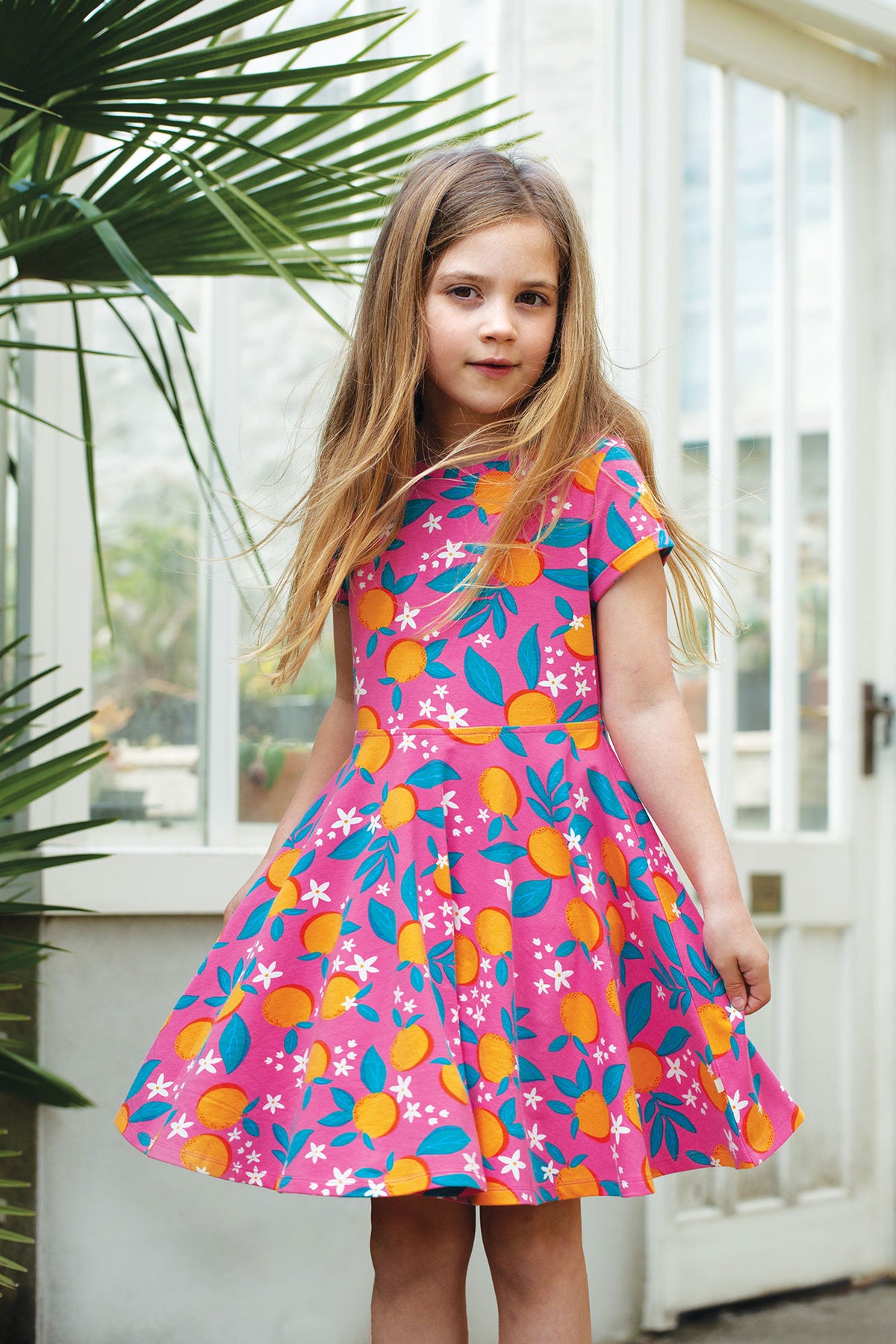 Kleid Orangenblüte von Frugi