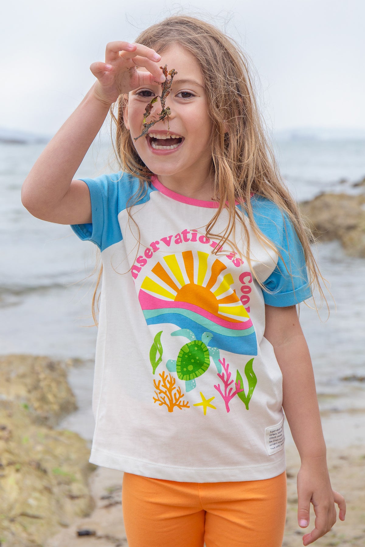 T-Shirt Sonne und Meer von Frugi
