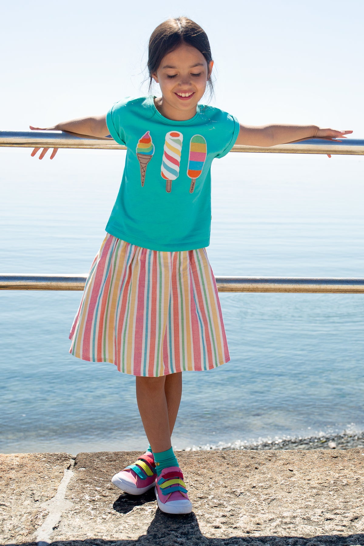 Jupe gestreift  von Frugi