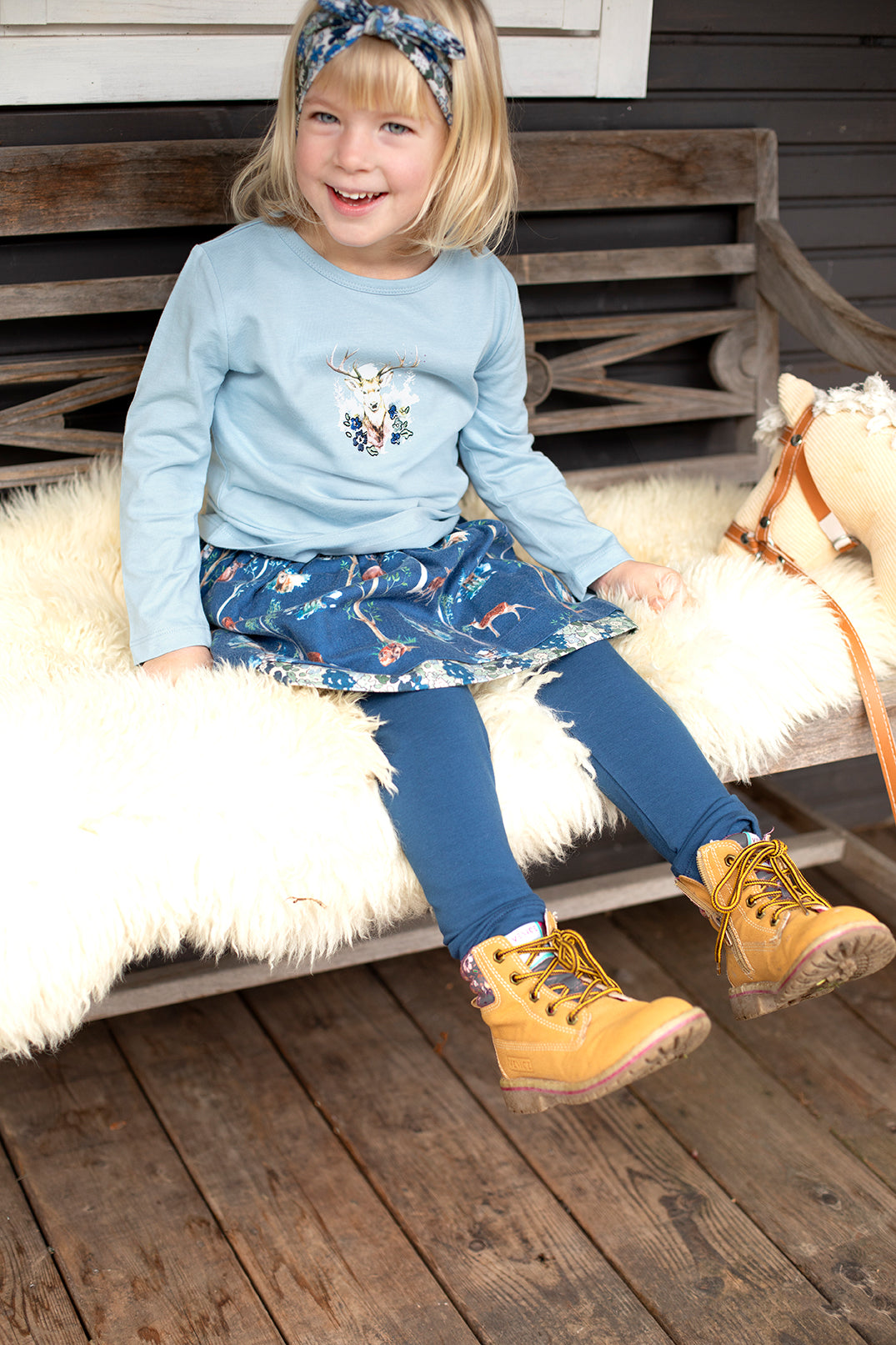 Shirt mit Hirschdruck von Enfant Terrible