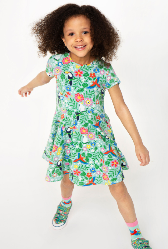 Schwingkleid Dschungel von Frugi