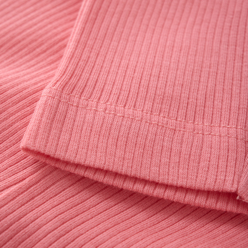 Ripp Leggings in strawberry von Minymo