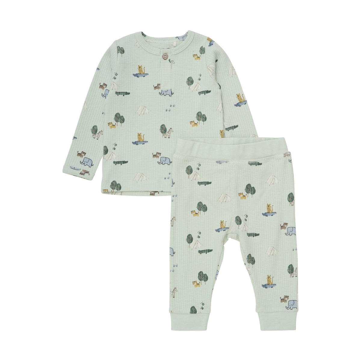 Set Shirt + Hose Safari Tiere von Minymo