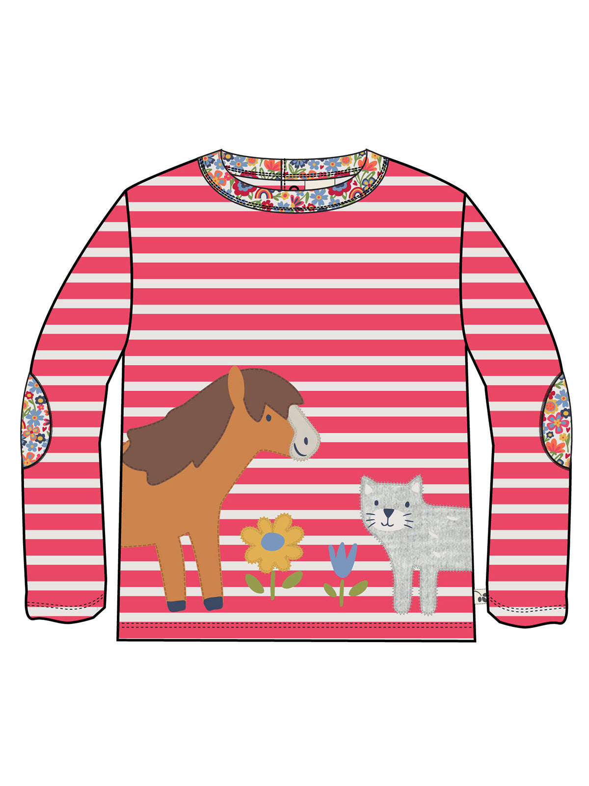 Shirt Pferd und Katze von Frugi