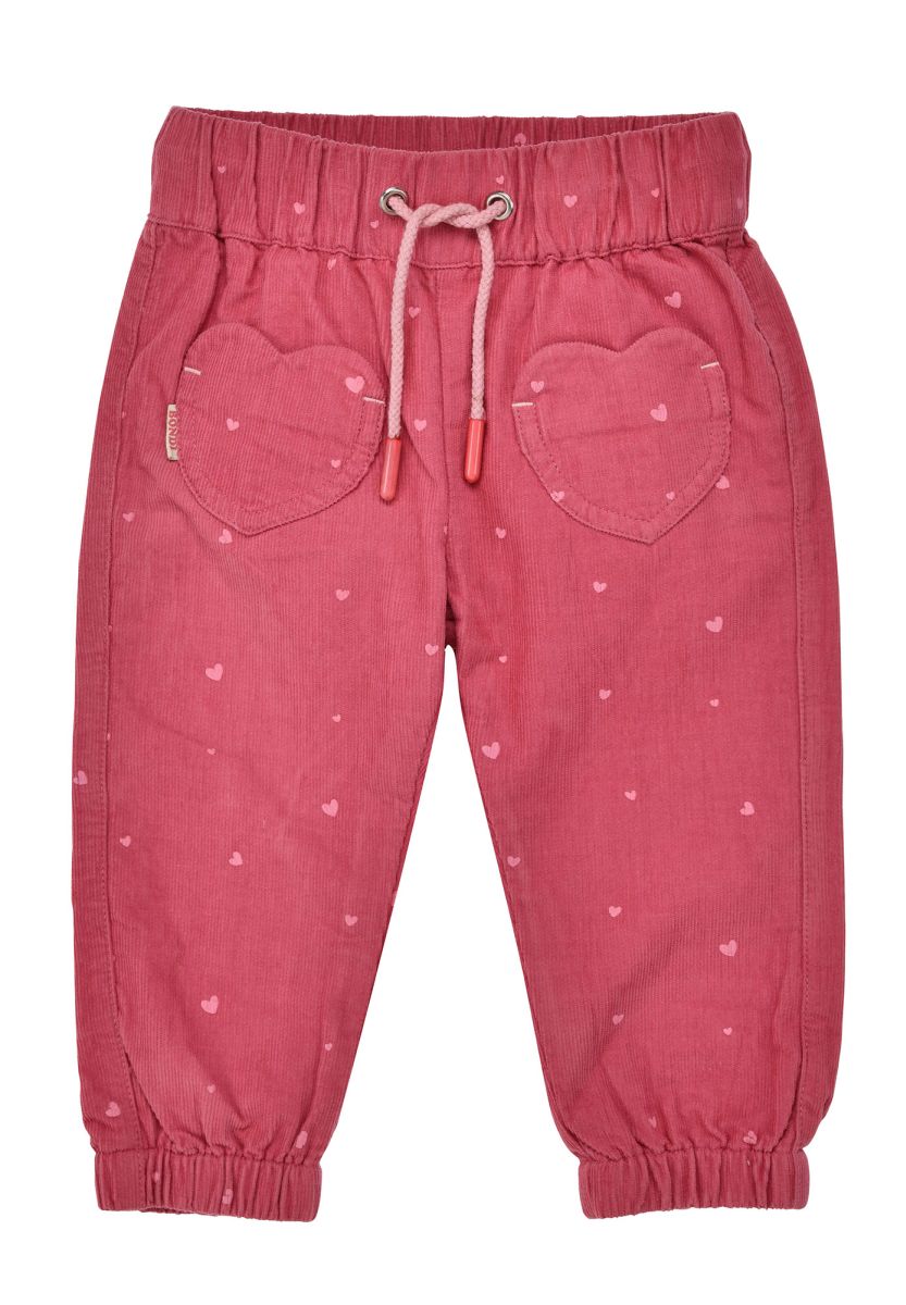 Cordhose Herz pink von Bondi