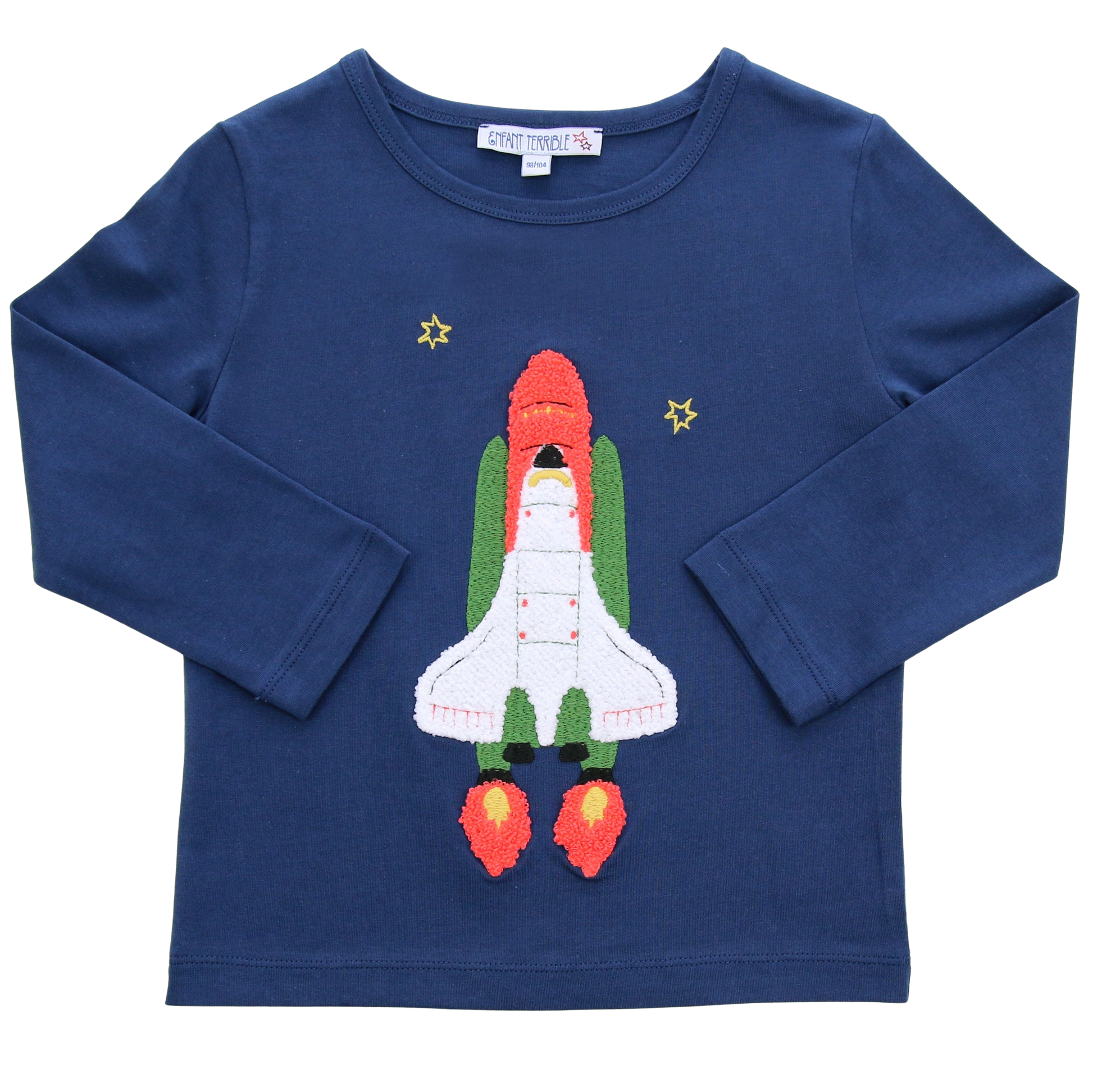 Shirt mit Raketenstikerei von Enfant Terrible