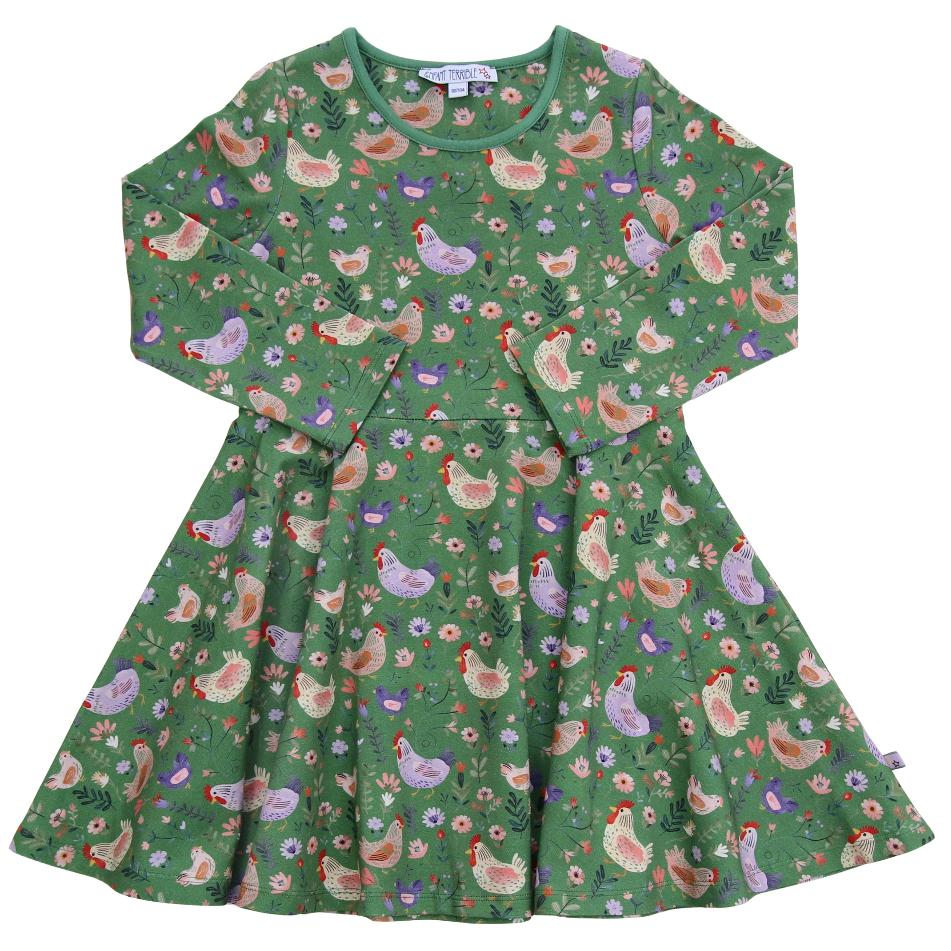Sweatkleid Hühnerdruck von Enfant Terrible