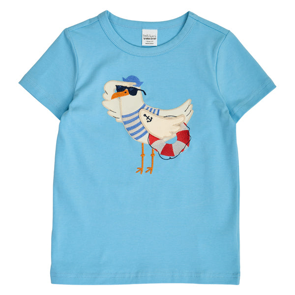 Fred`s World by Green Cotton T-Shirt mit Möven Applikation