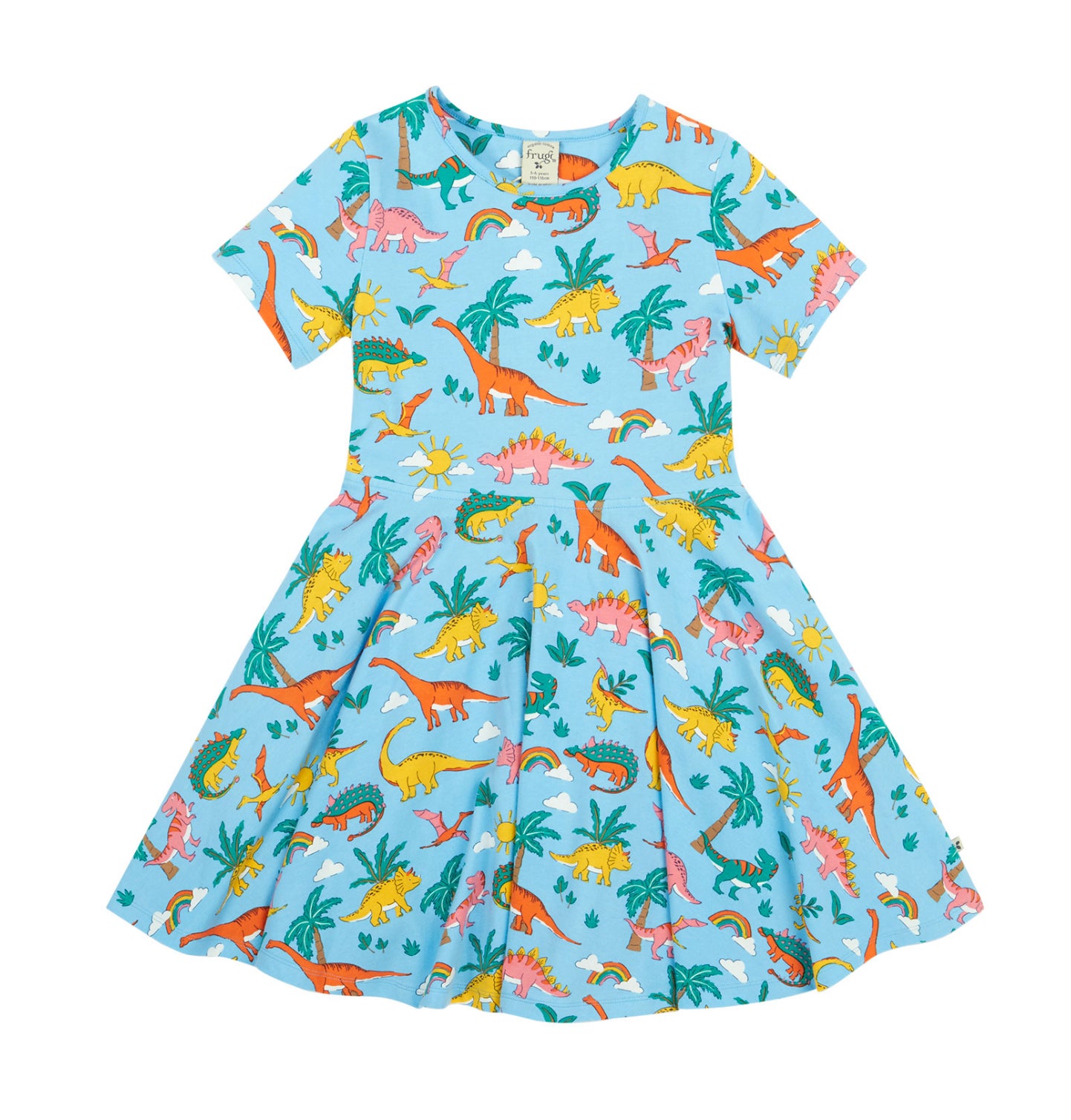 Kleid mit süßem Dino von Frugi
