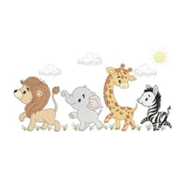 Kapuzentuch mit Tierchen und Namen