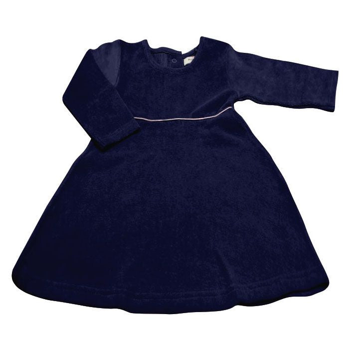 Kleid Velour blau von Pigeon