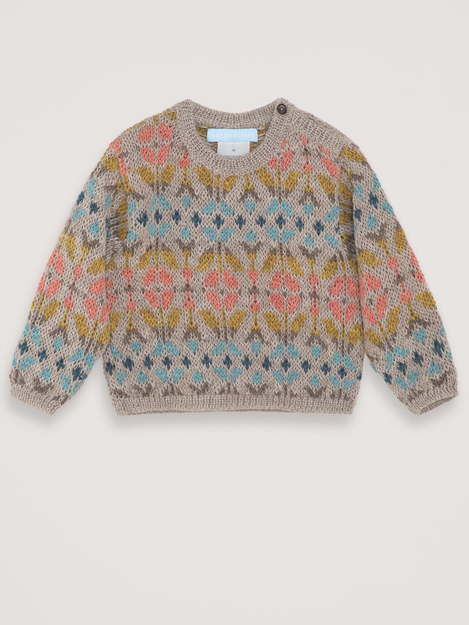 Baby Alpaka Muster-Cardigan