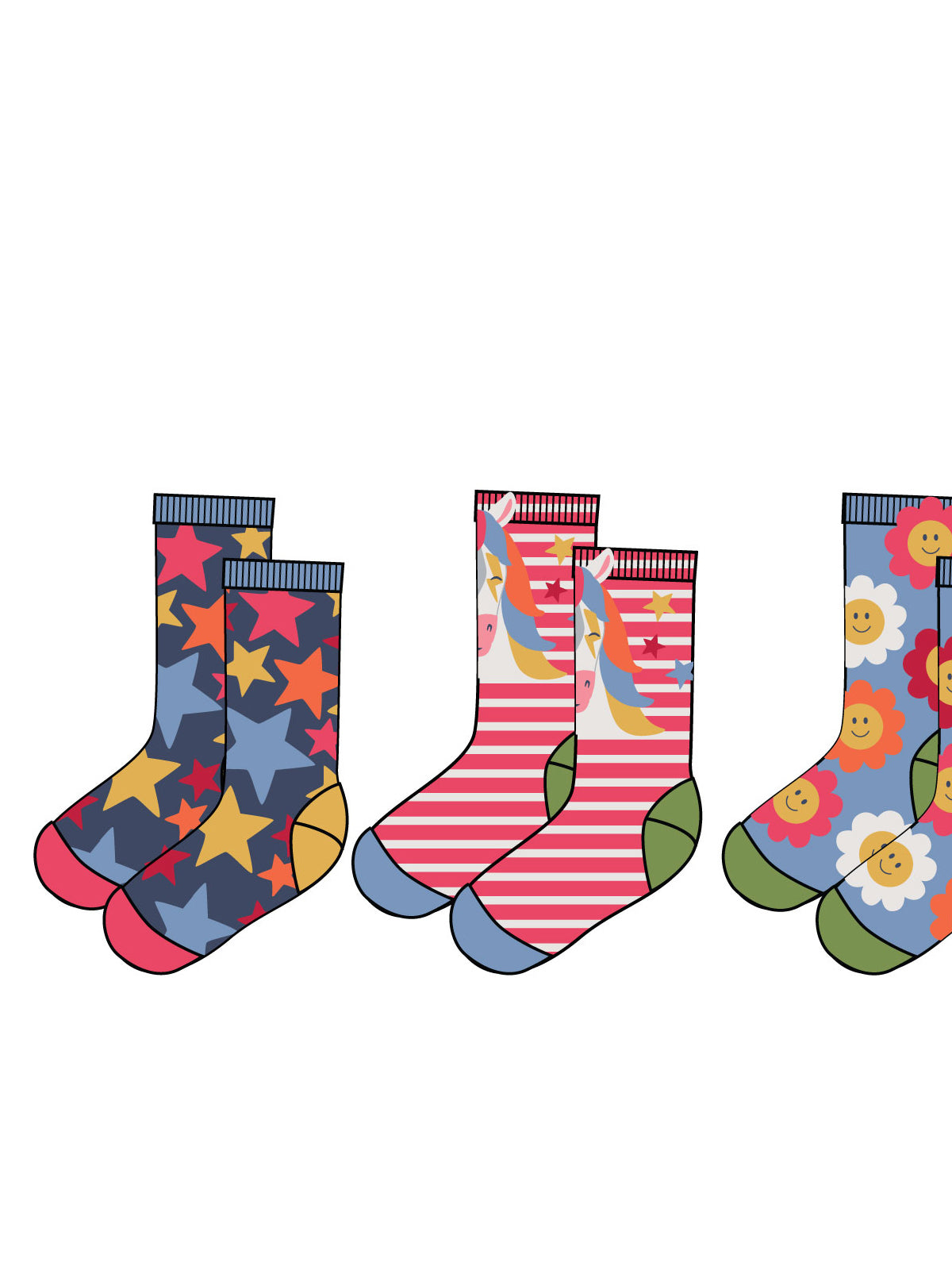Socken Set Einhorn von Frugi