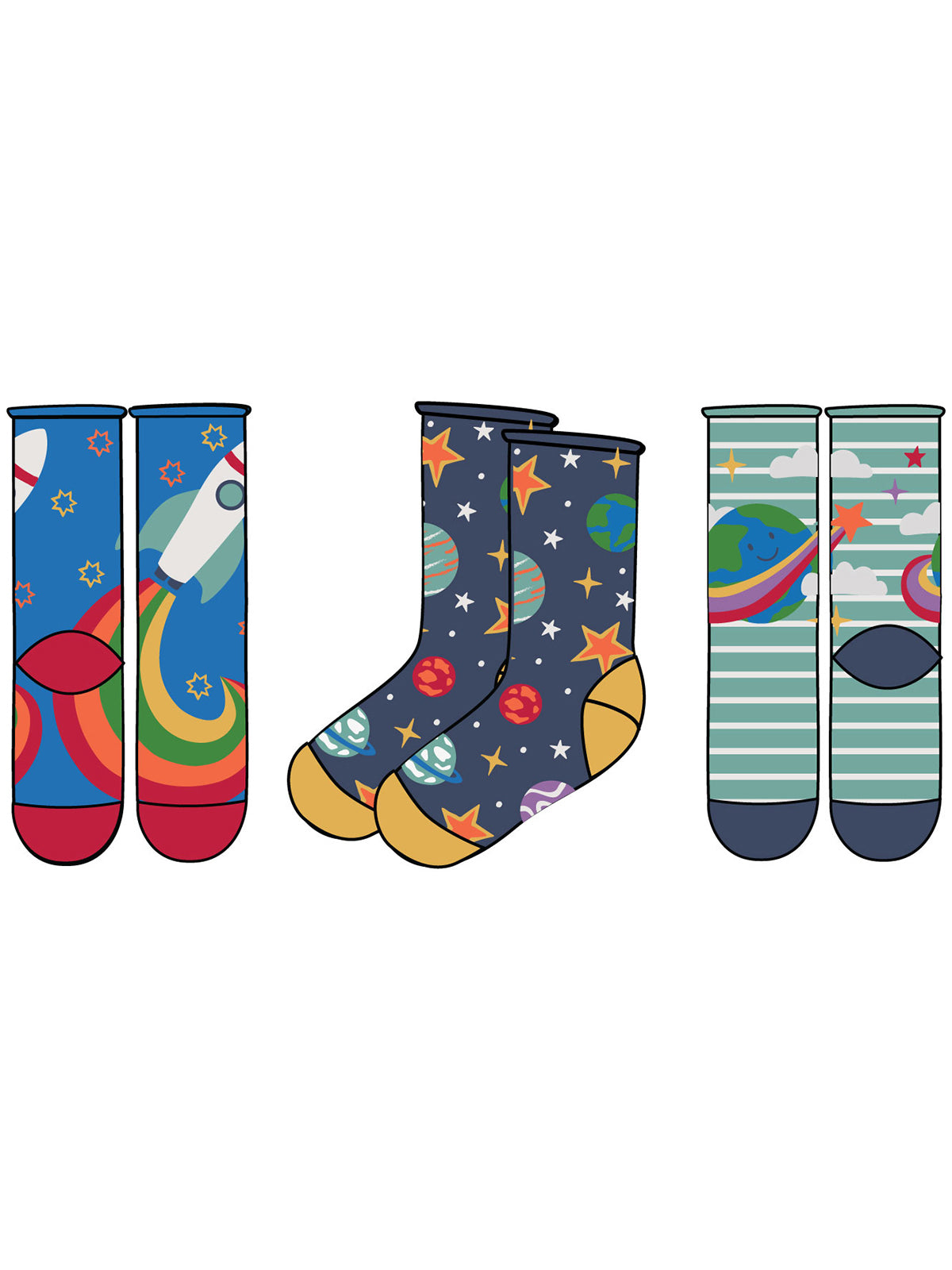 Socken Set Galaxy von Frugi