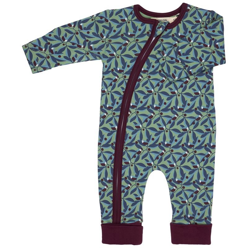 Strampler Vögel mit Zip von Pigeon