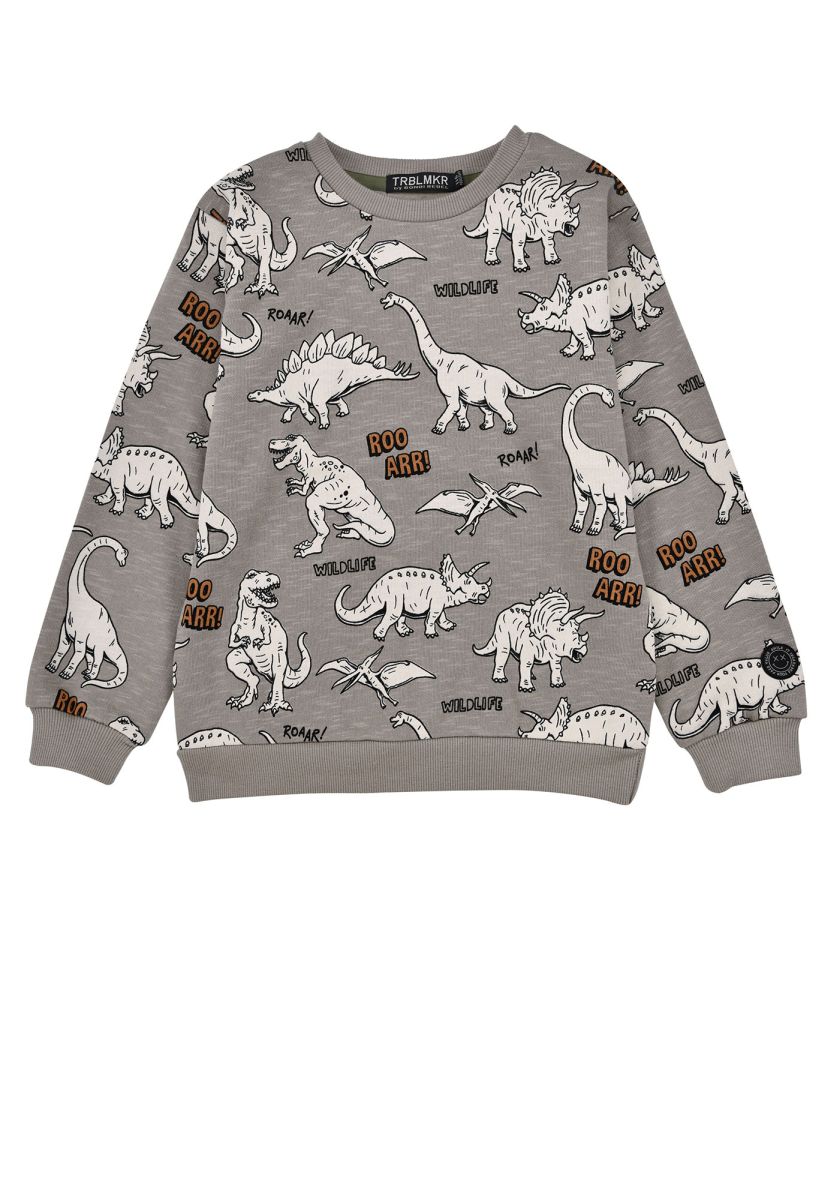 Pullover Dinos grau von Bondi