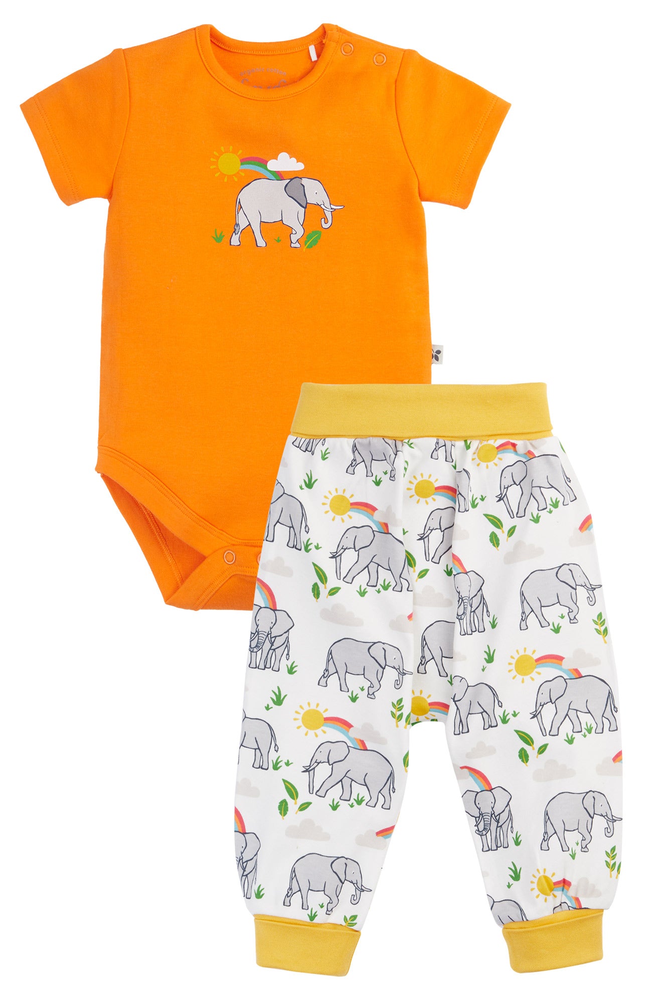 Set Body und Hose Elefant von Frugi