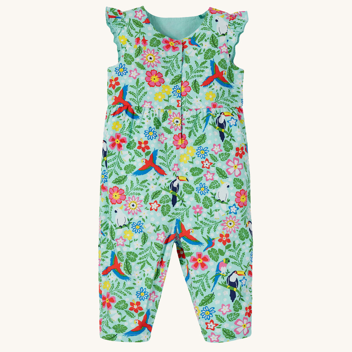 Wende-Latzhose Papagei von Frugi