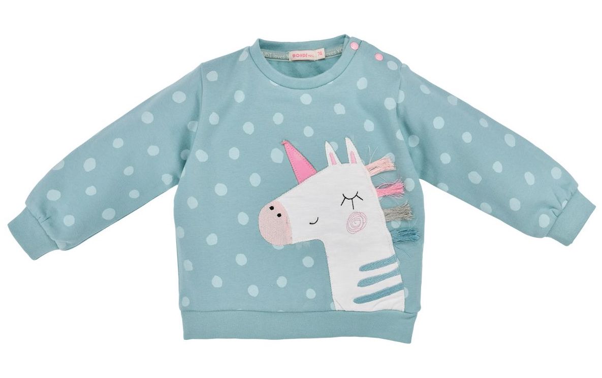 Pullover Einhorn türkis von Bondi