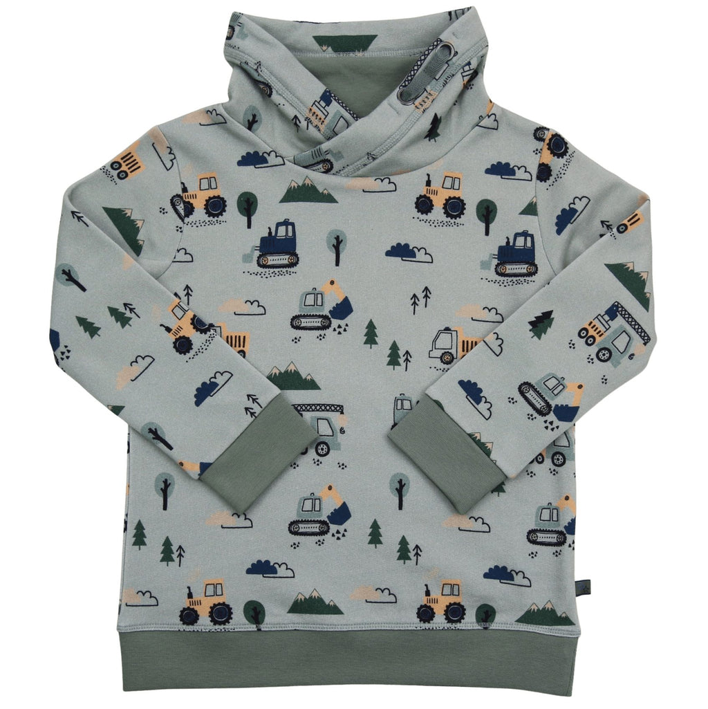 Stehkragen Sweatshirt Baufahrzeuge von Enfant Terrible