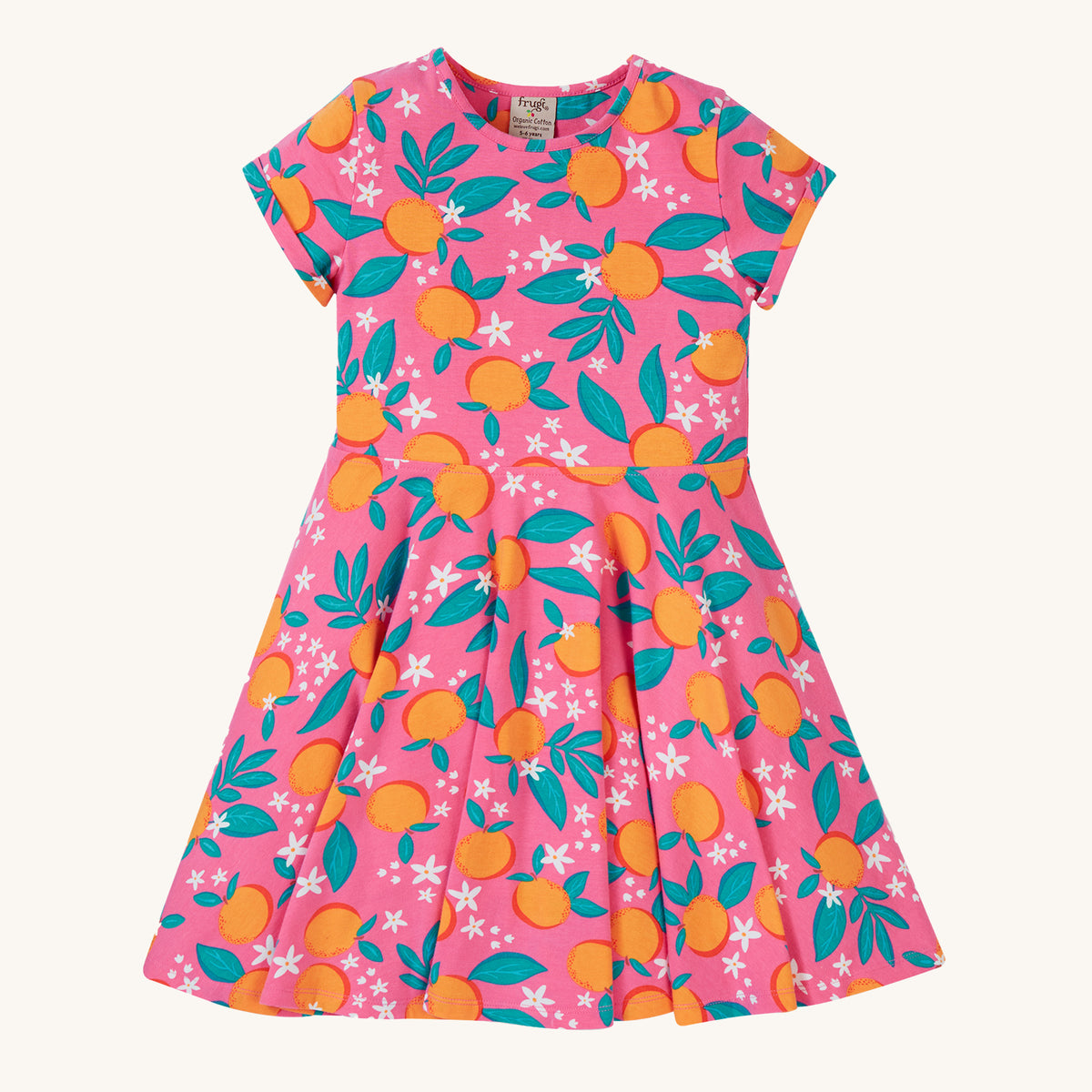 Kleid Orangenblüte von Frugi