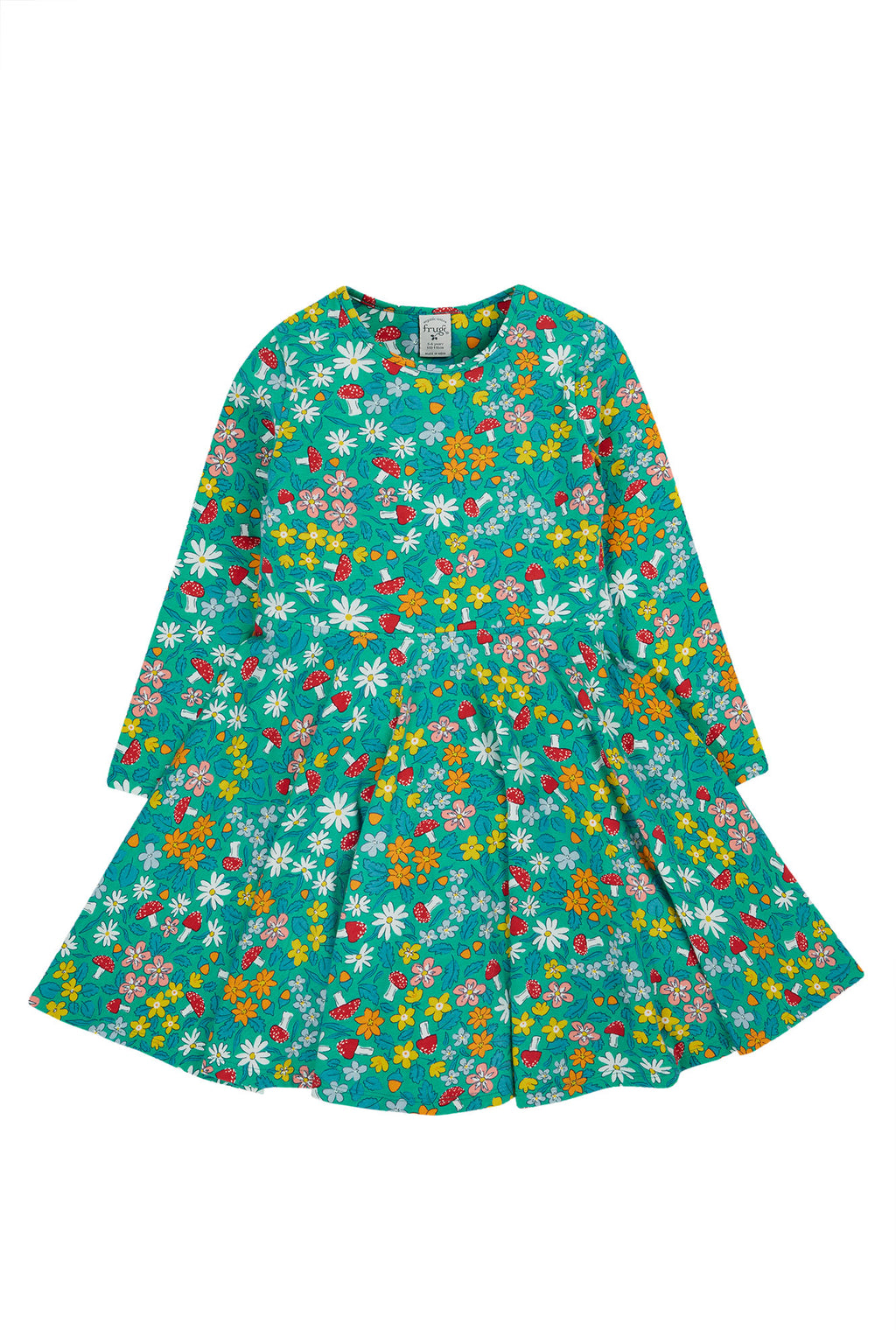 Schwingkleid mit Pilzen von Frugi