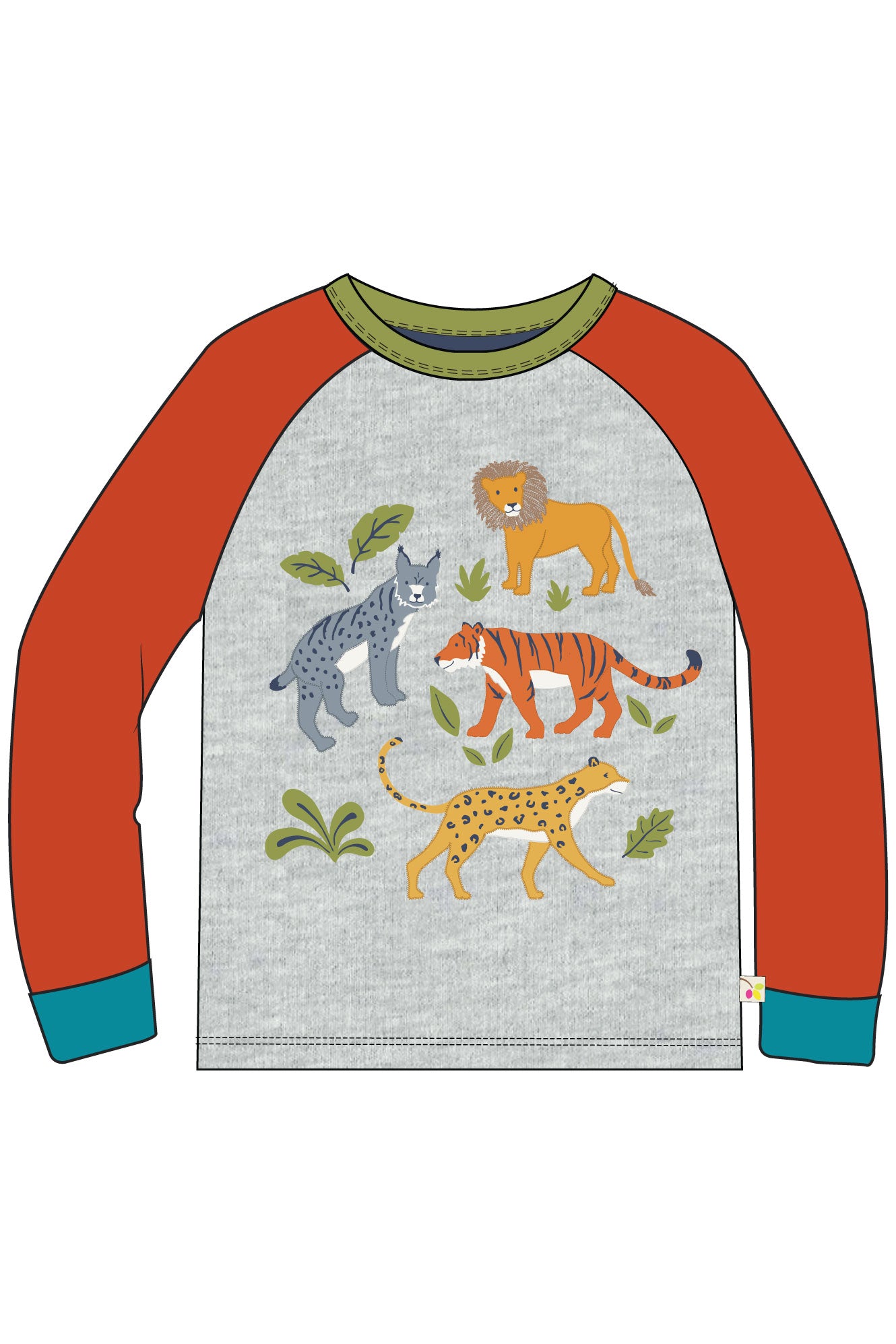 Shirt Raubkatzen von Frugi