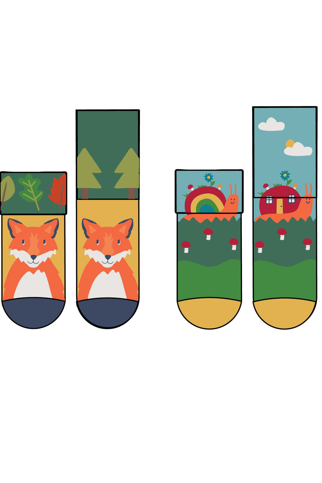 Socken Set Fuchs /  Schnecke von Frugi