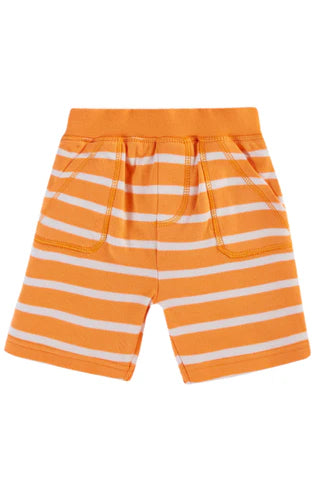 Shorts orange/weiss gestreift von Frugi